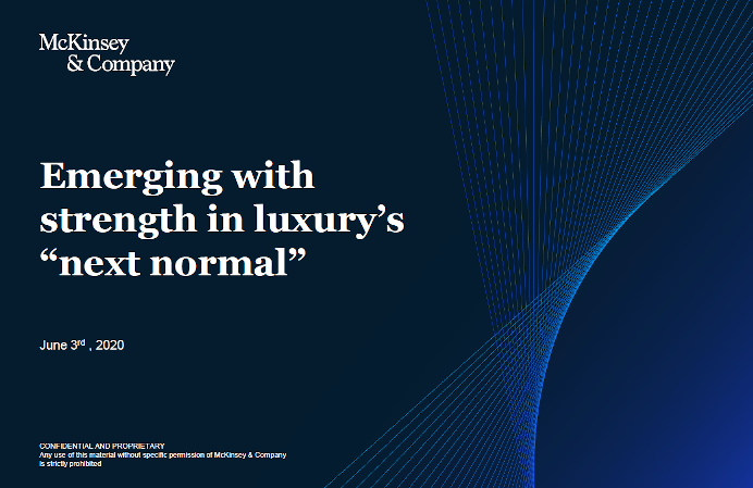 A perspective for the luxury-goods industry during and after coronavirus
