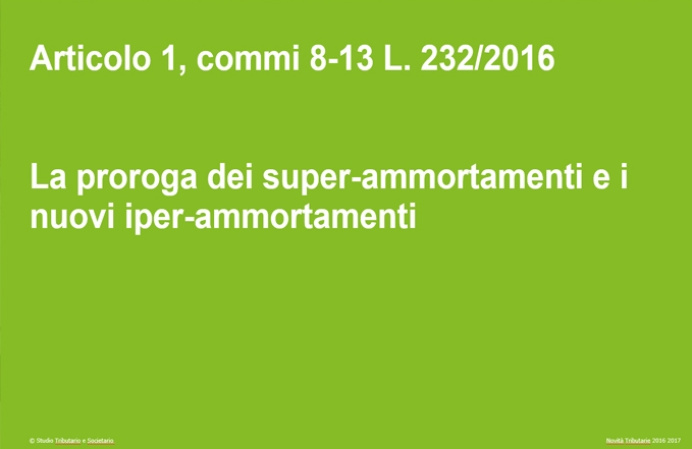 La Legge di Stabilità 2017 - Novità fiscali e settore della Moda_2^parte