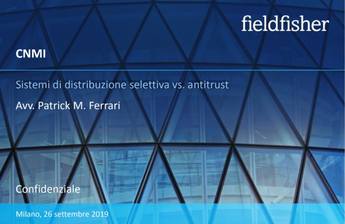 Sistemi di distribuzione selettiva vs. antitrust