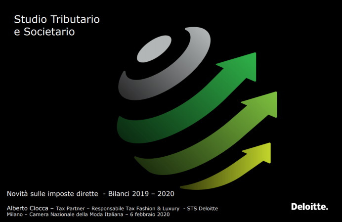 Novità sulle imposte dirette - Bilanci 2019 – 2020