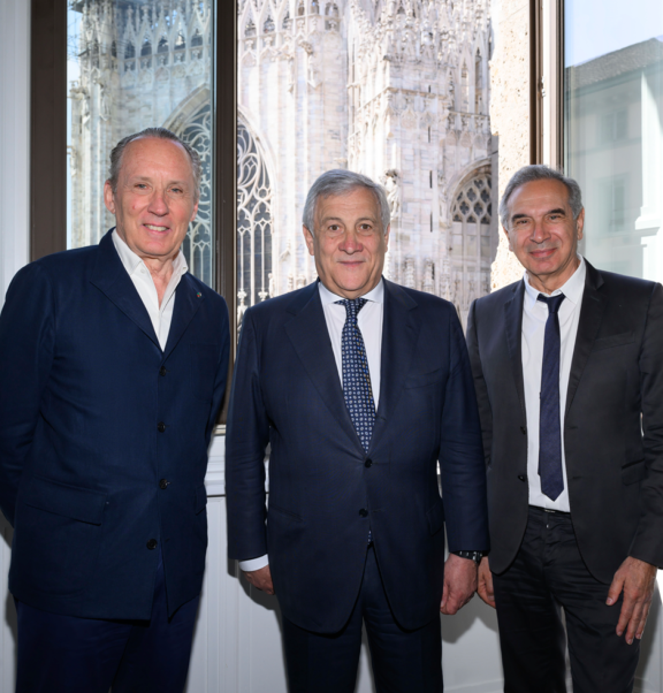 CAMERA NAZIONALE DELLA MODA ITALIANA: IL MINISTRO DEGLI AFFARI ESTERI E DELLA COOPERAZIONE INTERNAZIONALE ANTONIO TAJANI INCONTRA A MILANO IL PRESIDENTE CNMI CARLO CAPASA