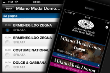 NASCE L’APP DELLA CAMERA NAZIONALE DELLA MODA ITALIANA