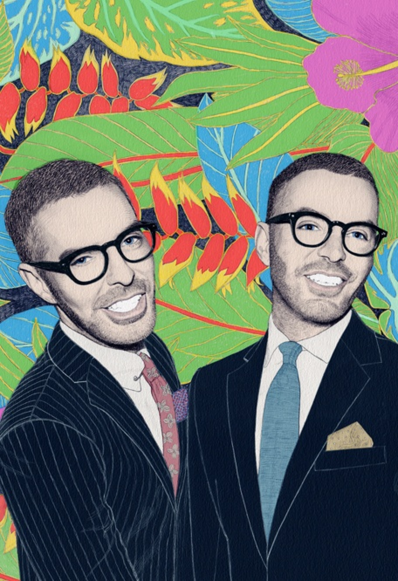 Intervista a Dean & Dan Caten - Illustrazione di Anna Higgie