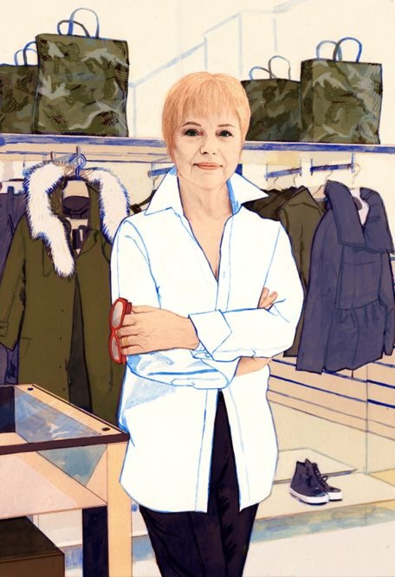 Intervista a Rosy Biffi. Illustrazione di Anna Higgie