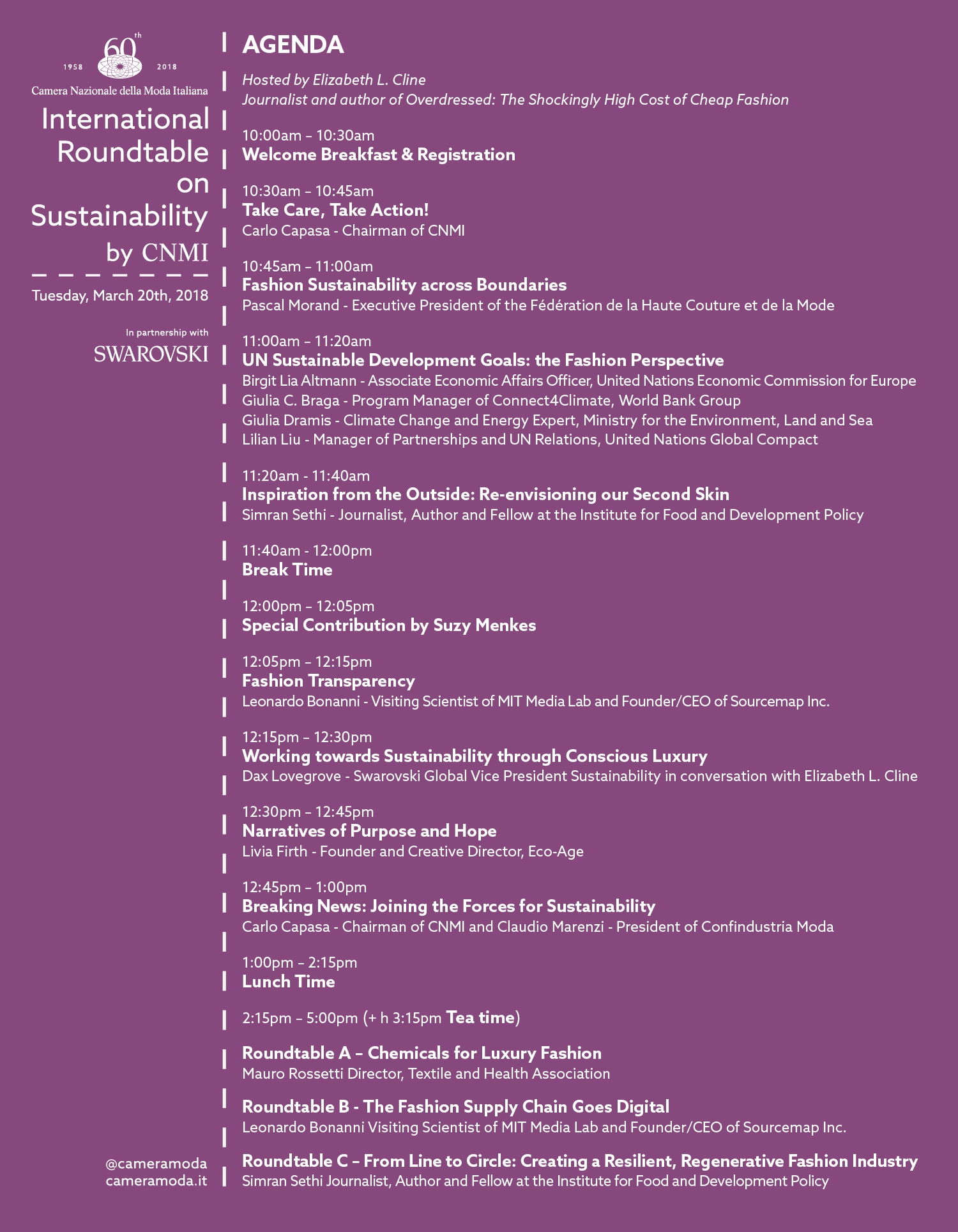 International Roundtable on Sustainability 2018